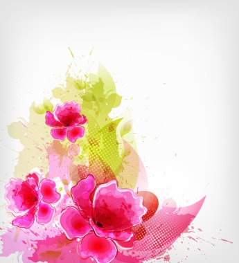 haşhaş ve açıkları ile arka plan