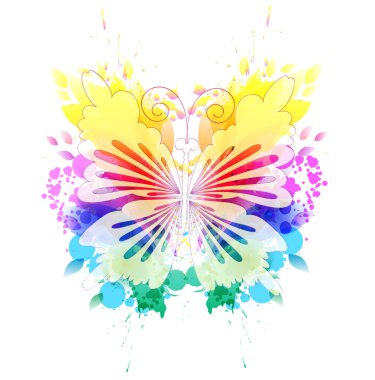 Fantezi suluboya kelebek