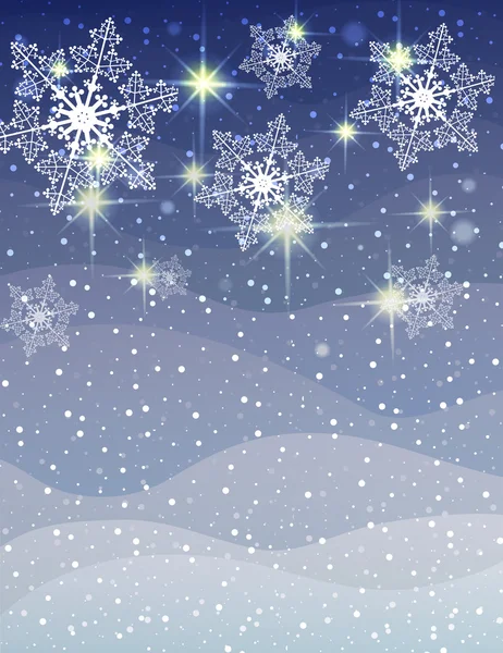 Christmas background with snowflake — Stock Vector