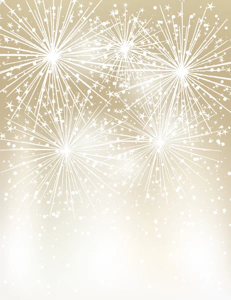 Christmas party fireworks — Stock Vector