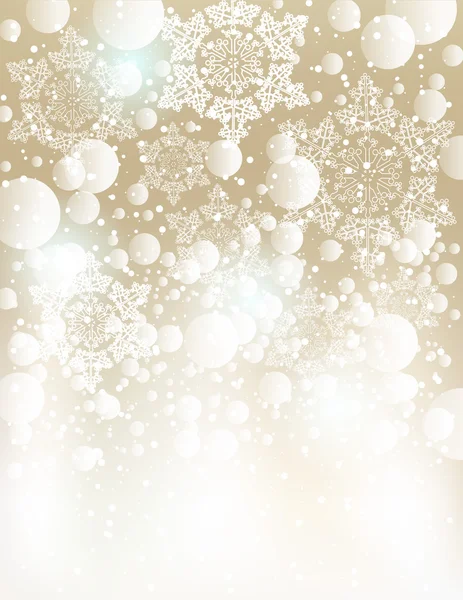 Natale fiocchi di neve sfondo — Vettoriale Stock