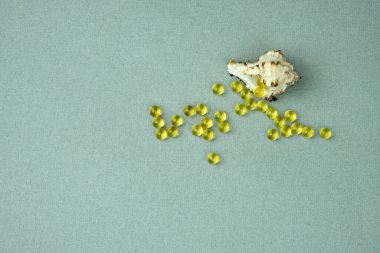 Balık yağı tabletleri. Omega-3 kapsülleri. Yiyecek takviyesi.