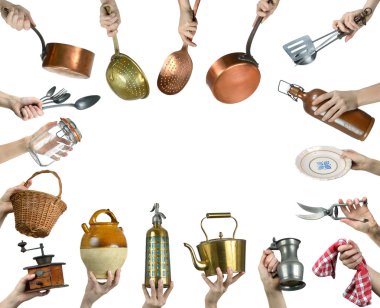 eski mutfak eşyaları iki