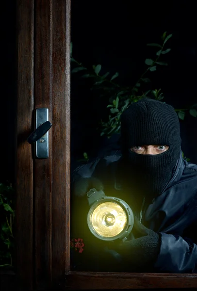 Burglar window two — Stock Photo, Image