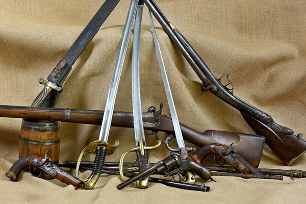 Collectie wapens drie — Stockfoto