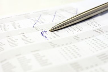 Bir takvimde işaretlenmiş daire