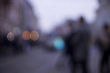 insanlarda bokeh, Lviv sokak