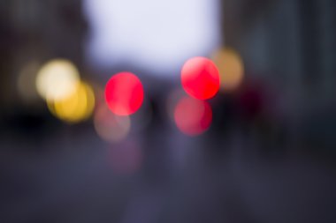 insanlarda bokeh, Lviv sokak