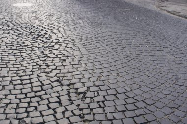 Taş kaldırım dokusu. Soyut yapılandırılmış arkaplan.