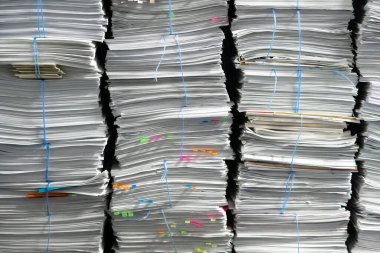 Geri dönüşüm tesisi için kağıt paketler