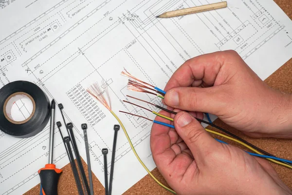 work electricity on electrical paper circuit