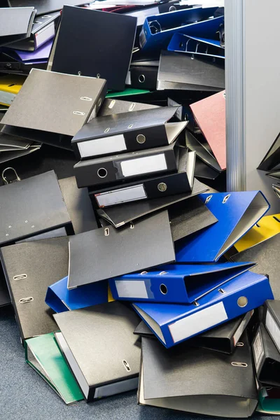 Carpetas Vacías Para Documentos Contabilidad Está Moviendo Contabilidad Digital — Foto de Stock