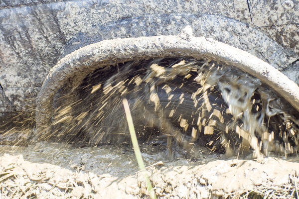 Wheel in the Mud