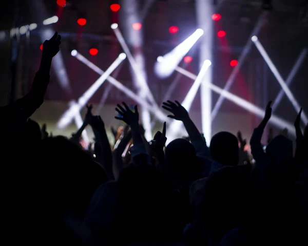 Photo of young people having fun at rock concert, active lifestyle — Stock Photo, Image
