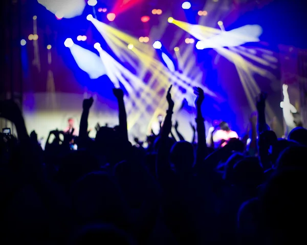 Photo of young people having fun at rock concert, active lifestyle, — Stock Photo, Image