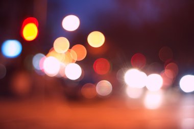 gece şehir soyut bokeh arka plan