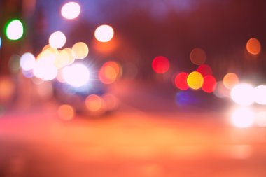 gece şehir soyut bokeh arka plan