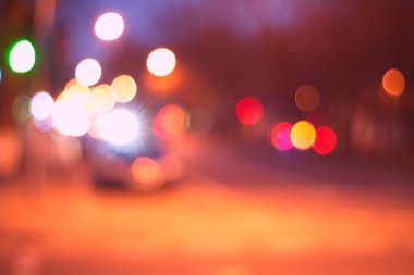 gece şehir soyut bokeh arka plan