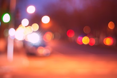 gece şehir soyut bokeh arka plan