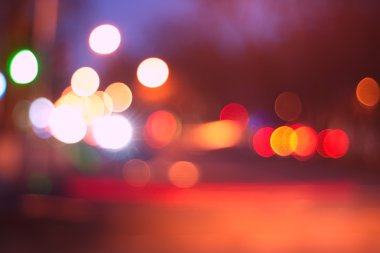 gece şehir soyut bokeh arka plan