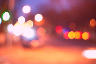 gece şehir soyut bokeh arka plan