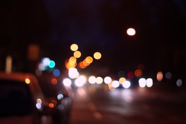 gece şehir soyut bokeh arka plan