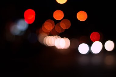 gece şehir soyut bokeh arka plan