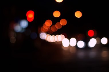 gece şehir soyut bokeh arka plan