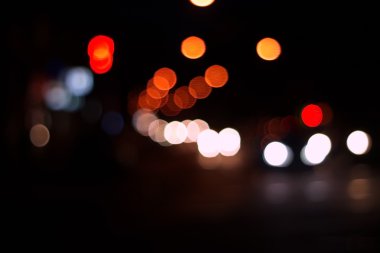 gece şehir soyut bokeh arka plan