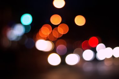 gece şehir soyut bokeh arka plan