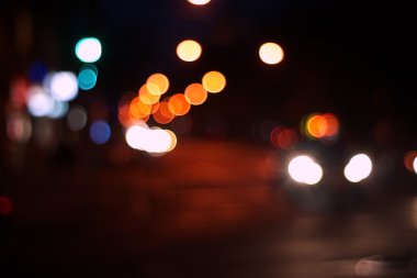 gece şehir soyut bokeh arka plan