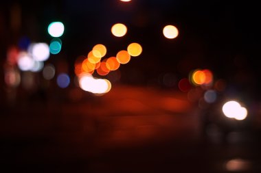 gece şehir soyut bokeh arka plan