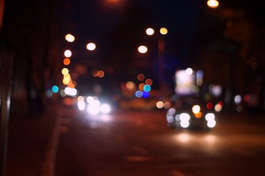 gece şehir soyut bokeh arka plan