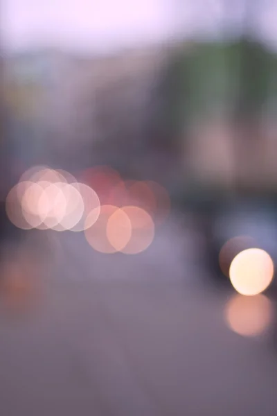 Noite cidade abstrato bokeh fundo — Fotografia de Stock