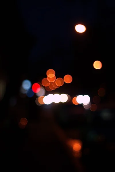 Nacht Stadt abstrakte Bokeh Hintergrund — Stockfoto