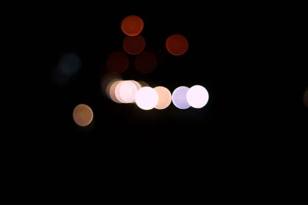 Nacht Stadt abstrakte Bokeh Hintergrund — Stockfoto