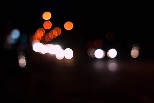 Night city abstrait fond bokeh — Photo