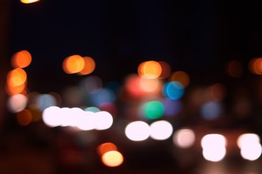 gece şehir soyut bokeh arka plan