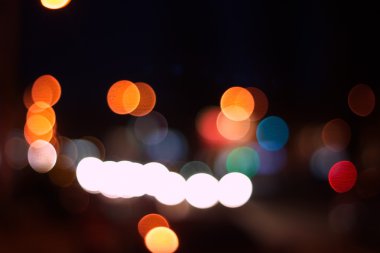 gece şehir soyut bokeh arka plan