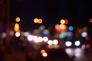 gece şehir soyut bokeh arka plan