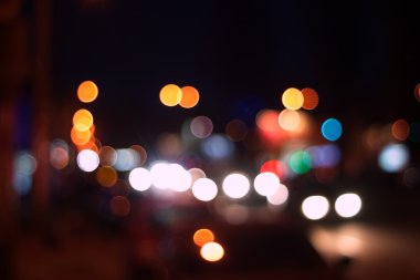 gece şehir soyut bokeh arka plan