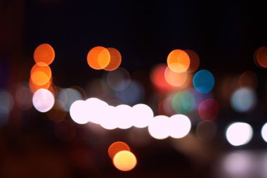 gece şehir soyut bokeh arka plan