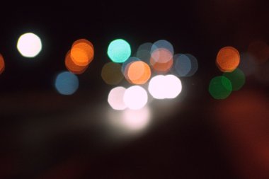 gece şehir soyut bokeh arka plan