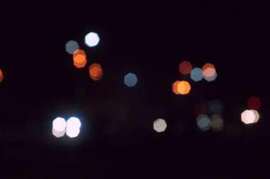 gece şehir soyut bokeh arka plan