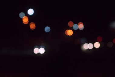 gece şehir soyut bokeh arka plan