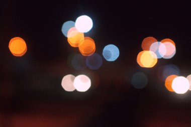 gece şehir soyut bokeh arka plan