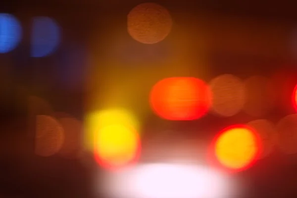 Night city abstract bokeh background — Stock Photo, Image