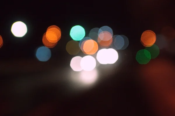 Night city abstrait fond bokeh — Photo