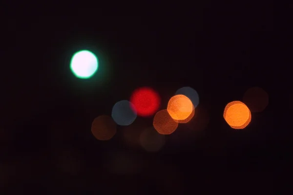 밤 시 추상 bokeh 배경 — 스톡 사진