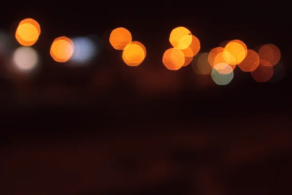 W nocy miasto bokeh streszczenie tło — Zdjęcie stockowe